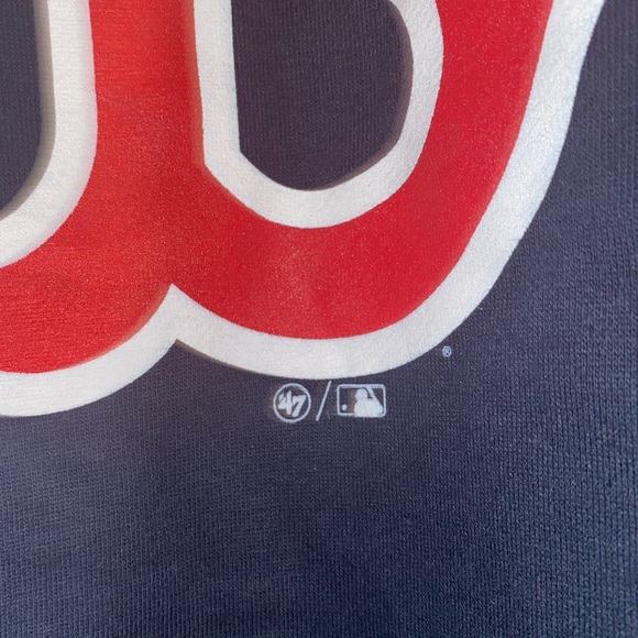 🎉HP🎉🎉NEW HOODIE BOSTON RED SOX Pullover 47 Brand Navy Sweatshirt Kangaroo XL - Picture 7 of 10